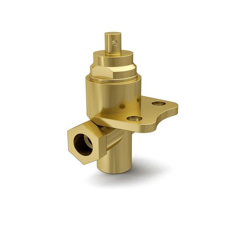 NOBLES/TENNANT VALVE - BRASS - 1/4 in. THREE-WAY - BOTTOM PORT 210259